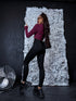 Elastic jacket "PILATES" - BORDO